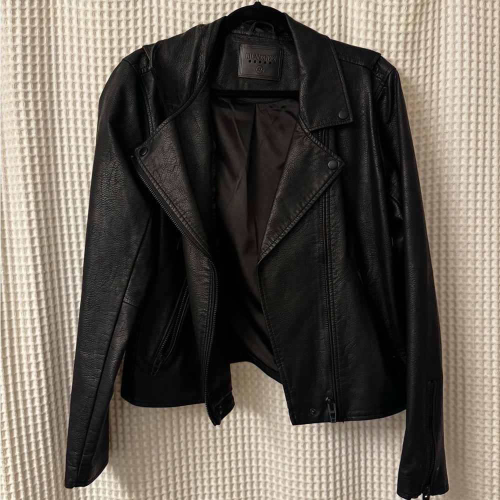 Blank NYC Classic Black Leather Jacket